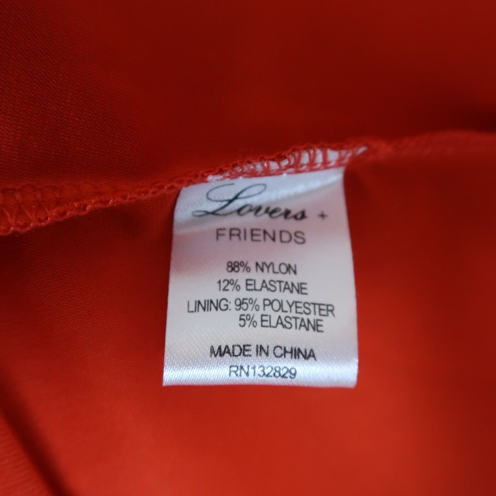 NWT Lovers & Friends Red Lace Peplum Tank Top S - Picture 6 of 6